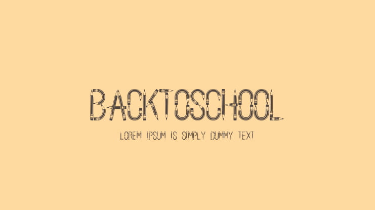 BackToSchool Font