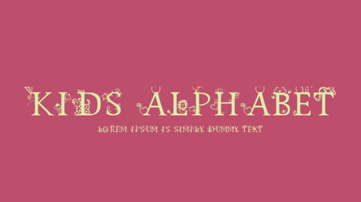 Kids Alphabet Font