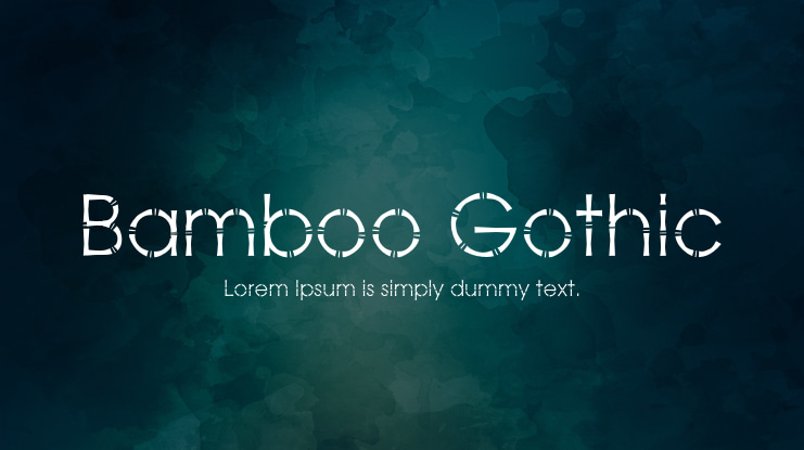Bamboo Gothic Font