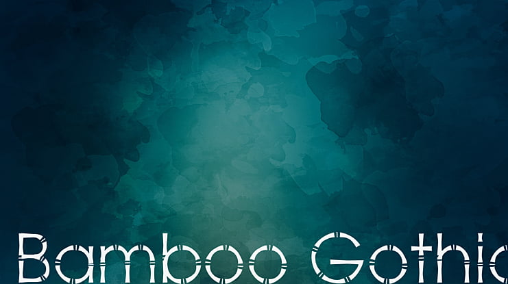 Bamboo Gothic Font
