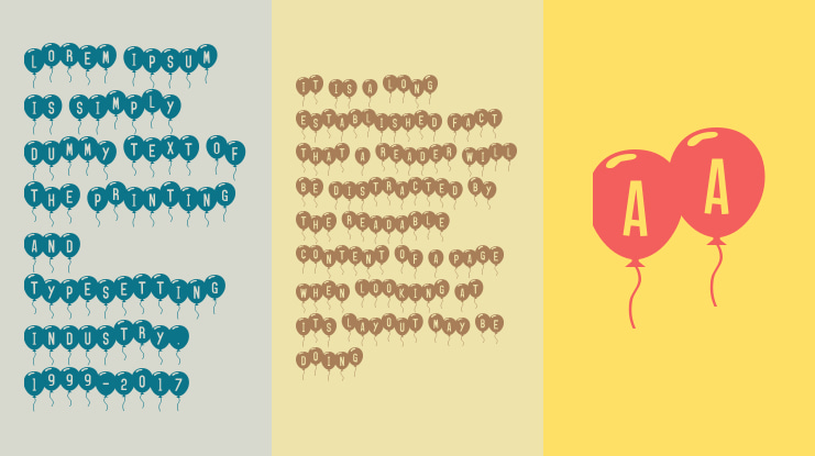 SF Balloons Font Family