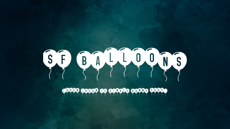 SF Balloons Font Family