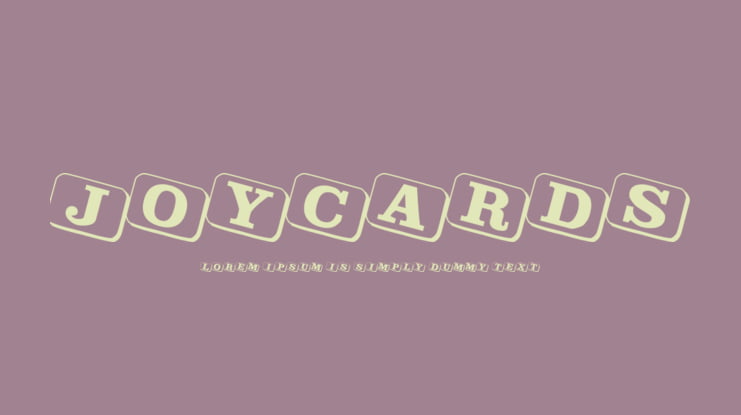 JoyCards Font