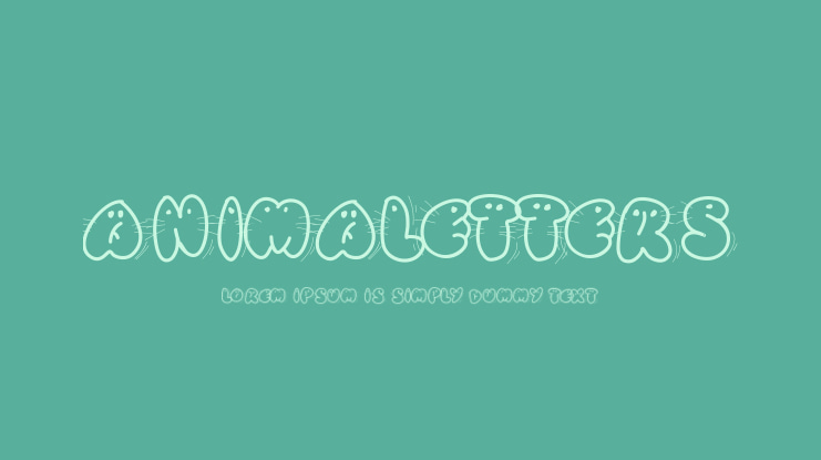 Animaletters Font