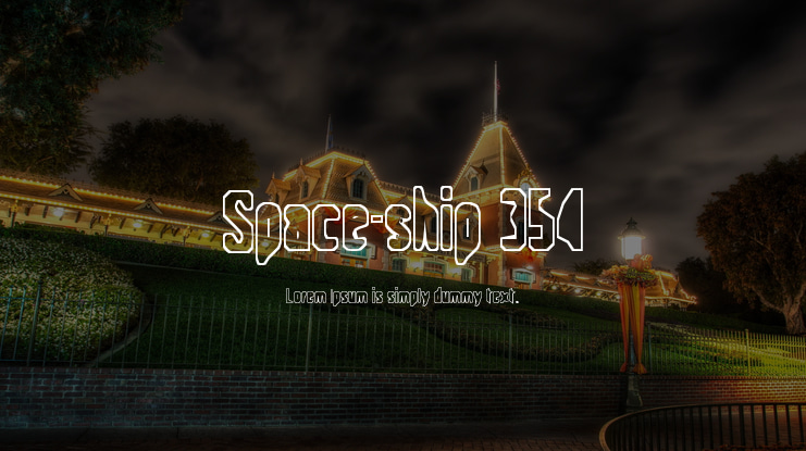 Space-ship 354 Font