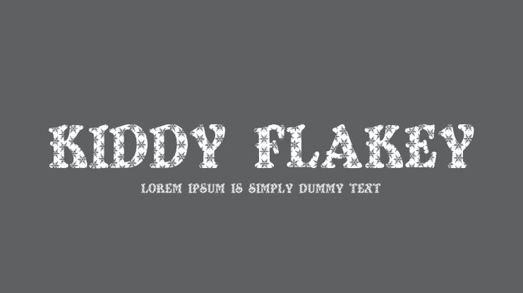 Kiddy Flakey Font