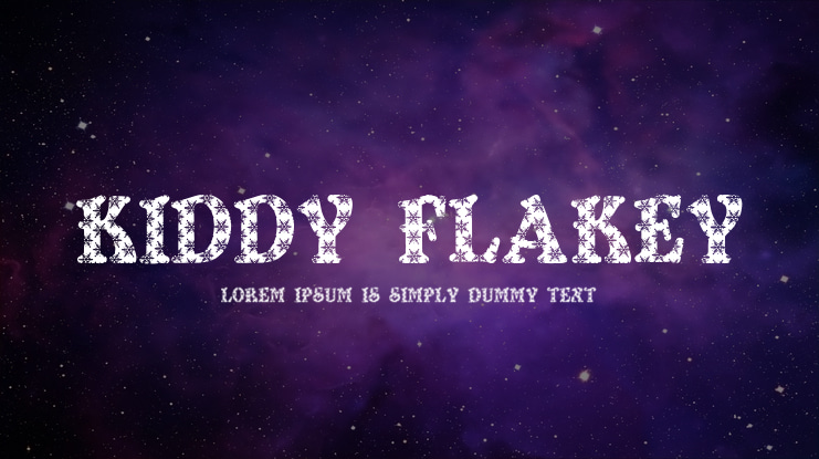Kiddy Flakey Font