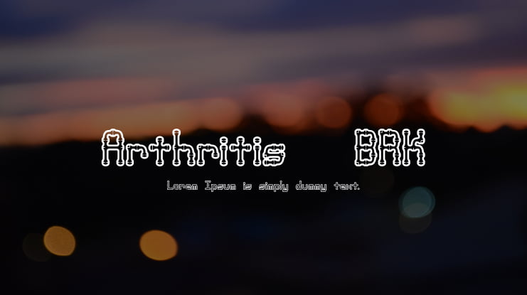 Arthritis (BRK) Font