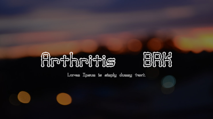 Arthritis (BRK) Font