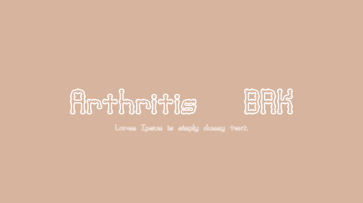 Arthritis (BRK) Font