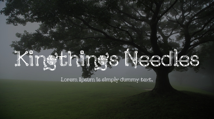 Kingthings Needles Font