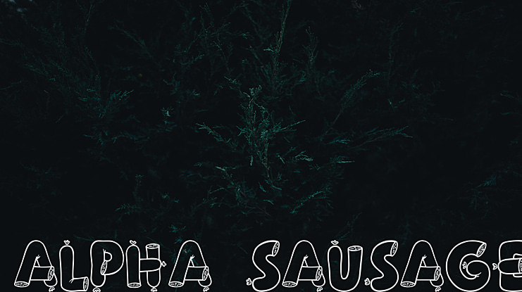 Alpha Sausage Font