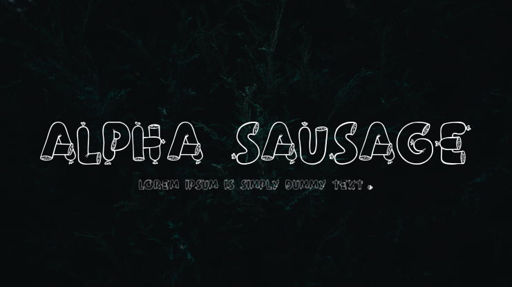 Alpha Sausage Font