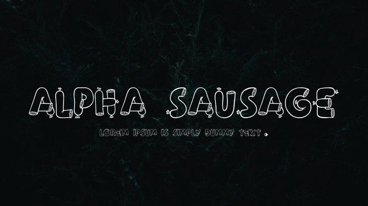 Alpha Sausage Font