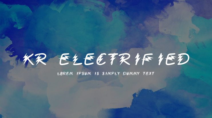 KR Electrified Font