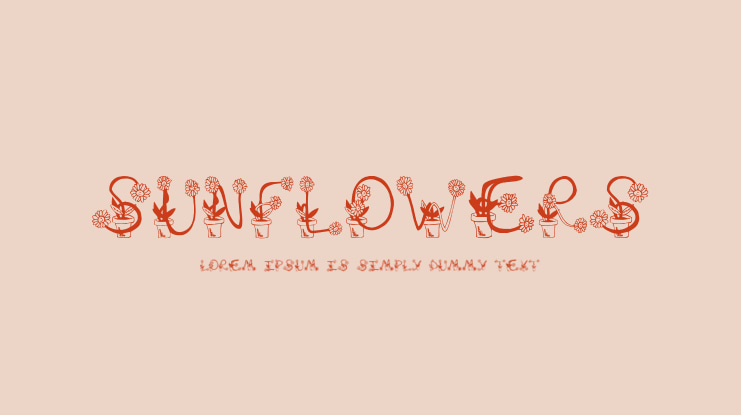 Sunflowers Font