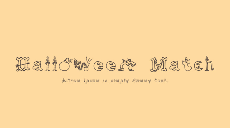 Halloween Match Font