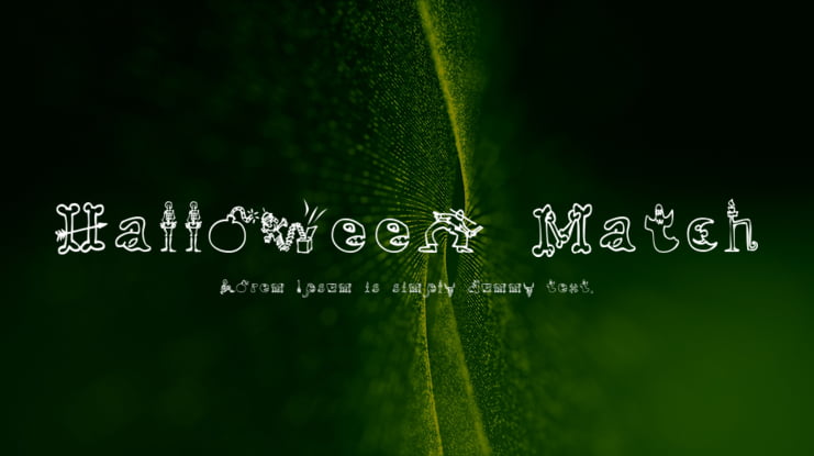 Halloween Match Font
