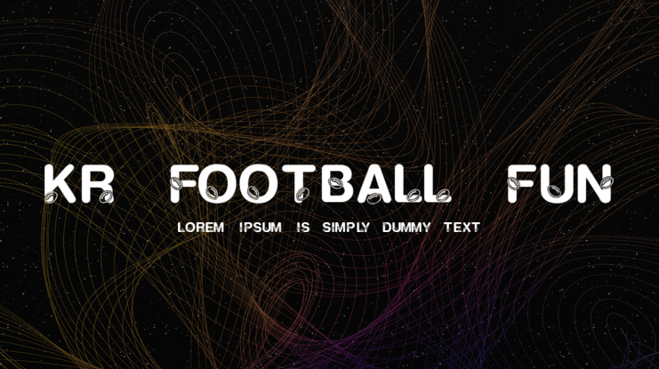 KR Football Fun Font