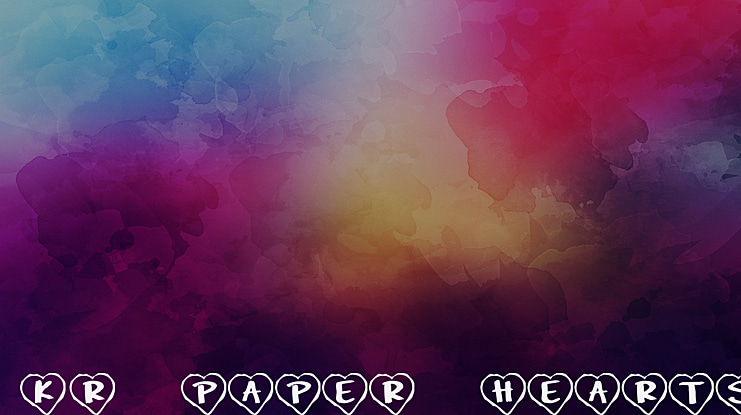 KR Paper Hearts Font