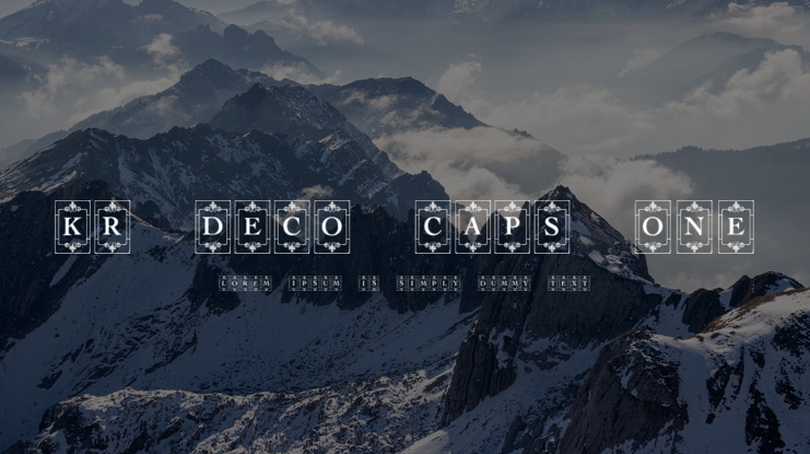 KR Deco Caps One Font
