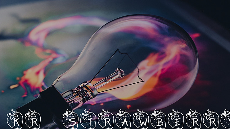 KR Strawberry Font