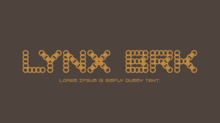 LYNX BRK Font