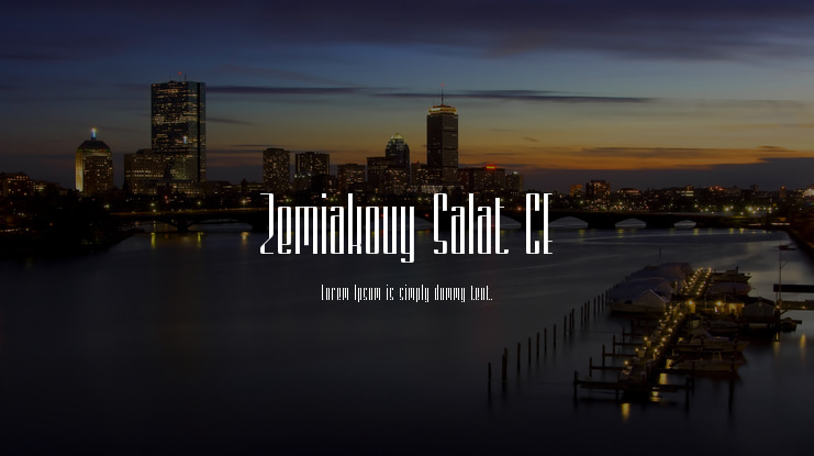 Zemiakovy Salat CE Font