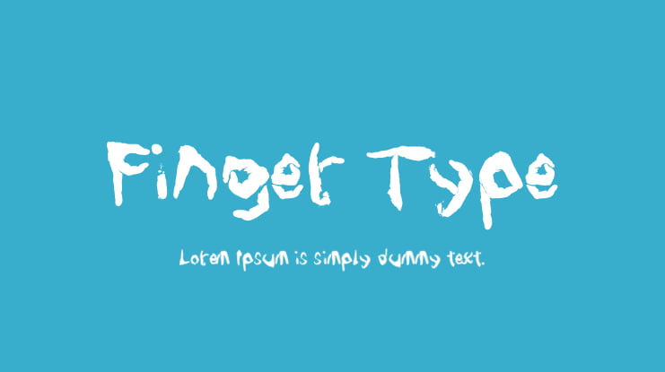 Finger Type Font