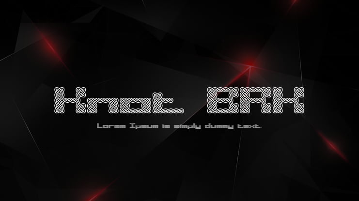 Knot BRK Font