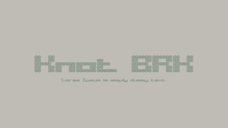 Knot BRK Font