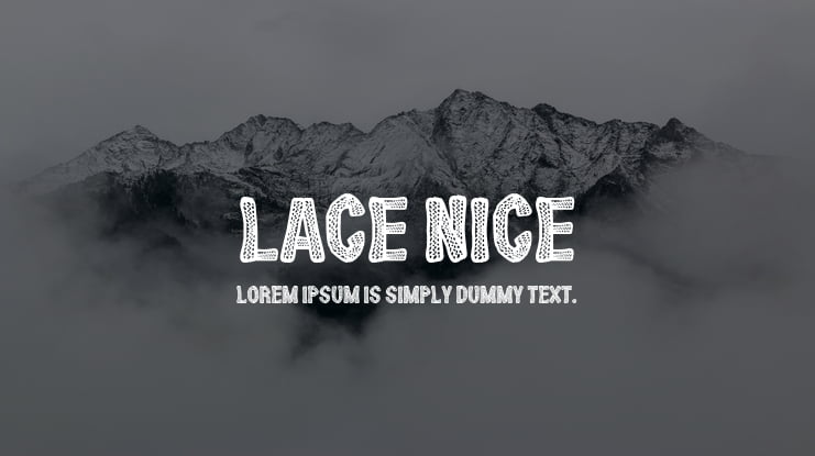 Lace Nice Font