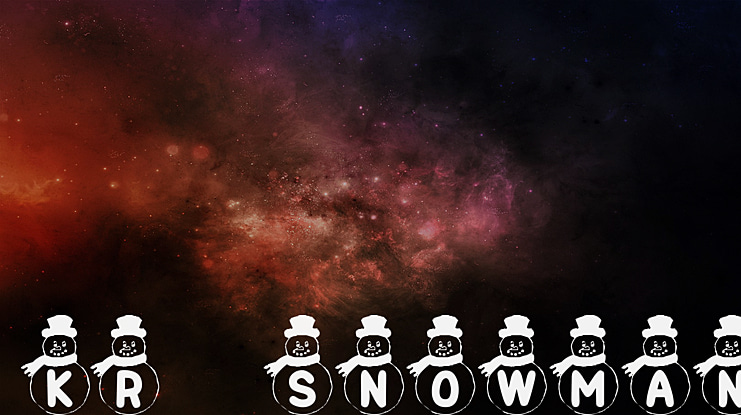 KR Snowman Font