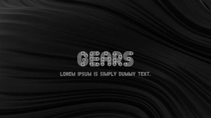 Gears Font