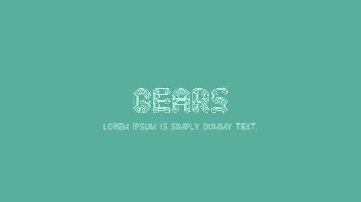 Gears Font