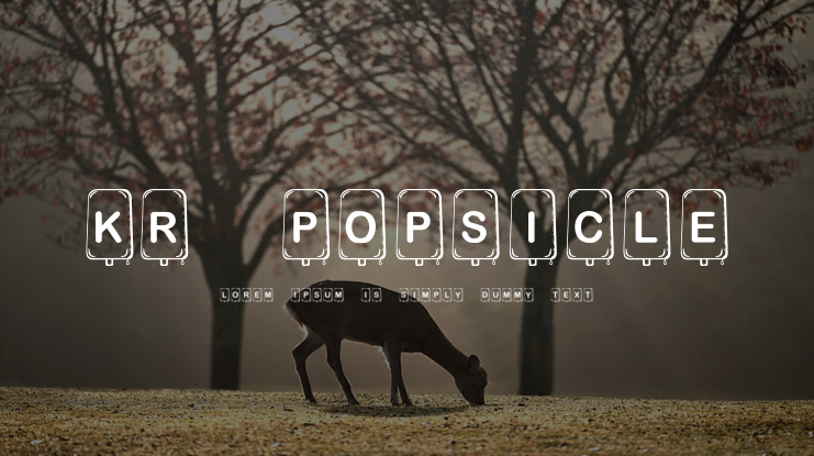 KR Popsicle Font