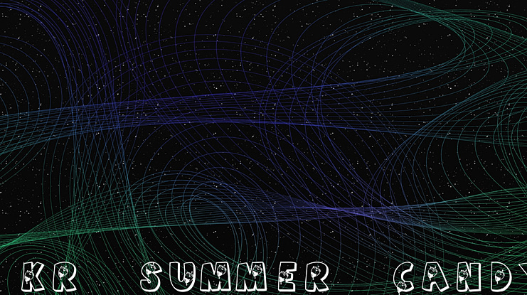 KR Summer Candy Font