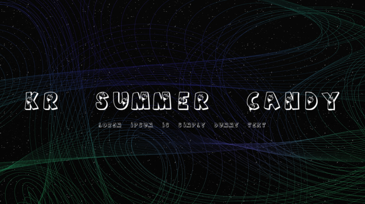 KR Summer Candy Font
