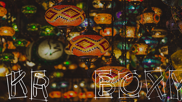 KR Boxy Font