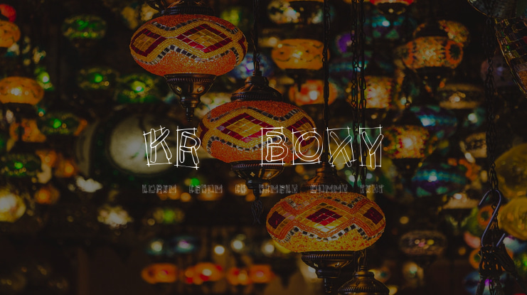 KR Boxy Font