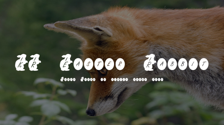 KR Easter Rabbit Font