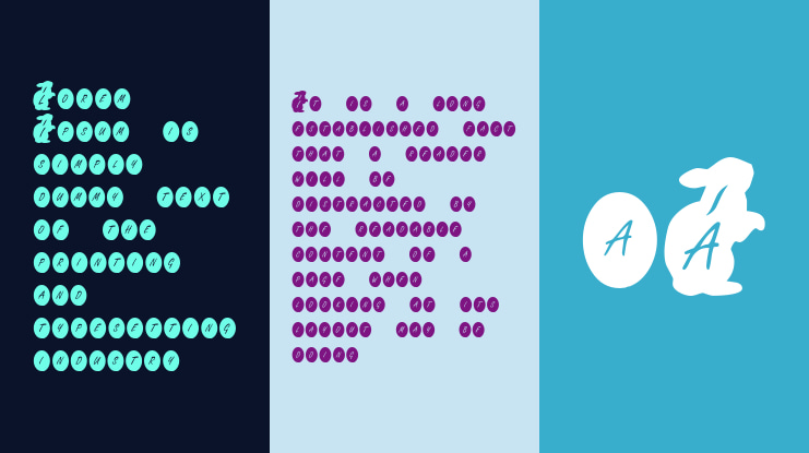 KR Easter Rabbit Font