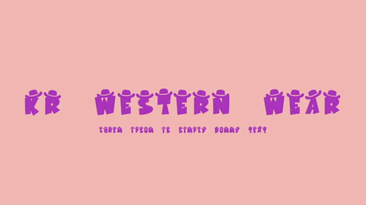 KR Western Wear 1 Font