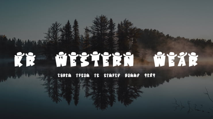 KR Western Wear 1 Font