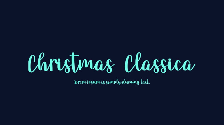 Christmas   Classica Font