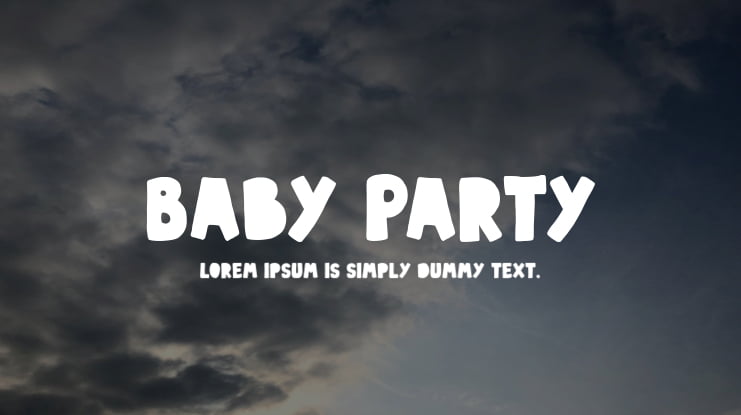 Baby Party Font