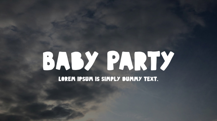 Baby Party Font