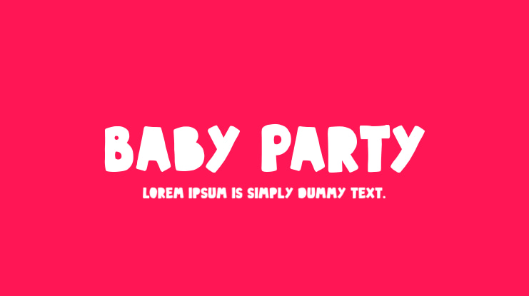 Baby Party Font