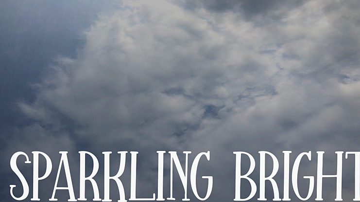 Sparkling Bright Font