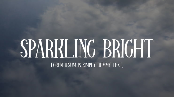 Sparkling Bright Font